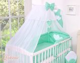 Gran Mosquitera para Cuna My Sweet Baby - Chiffon Blanco con Corazones