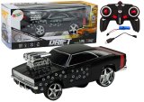 Coche de Control Remoto 1:18 Drift 360 Luces y Sonido Negro