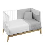 Jgo 2 Pcs.f.nordica Cuna 70 Fresco Gris 110x170x3 Cm - Cambrass