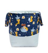 Cesta de juguetes mediana Sensillo zorro azul 35x47