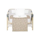 Juego de Cama Minicuna 5 Piezas Secret Garden Beige Kikkaboo