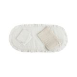 Pack colchoneta capazo Regent Cambrass color crema, vista de las piezas