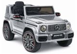 Coche de batería Mercedes AMG G 63 pintado en plata