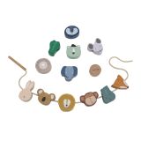 Perlas animales de madera Trixie - Juguete educativo para bebés
