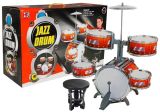 Batería de jazz Lean toys con cinco tambores, pedal y platillo