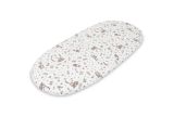 Sábana Ajustable para Capazo Sensillo de Algodón Beige