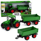 Tractor Agrícola Infantil con Remolque y Ruedas de Goma