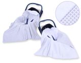 Manta de Asiento de Coche Doble Cara My Sweet Baby - Gris Rosette