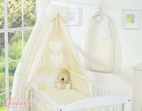 Dosel de Cuna My Sweet Baby con Corazones Colgantes Crema