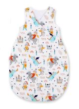Cotton Sleeping Bag For Children, Size M, 3-12 Months, Tog 2.5, All-season - Knights And Dragons