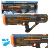 Fusil de Agua Eléctrico Recargable Transparente Negro 55 cm
