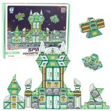 Bloques Magnéticos Espaciales Estación Espacial 4D 108pcs