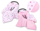 Manta de Asiento para Bebés My Sweet Baby - Estrellas Gris-Rosa