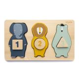 Puzzle de Números de Madera Trixie - Aprendizaje Divertido