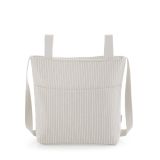 Bolso talega Sira Cambrass color beige, vista frontal