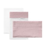 Sábana bajera ajustable 70x140 Unic Cambrass rosa, detalle goma elástica