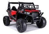 Buggy eléctrico JS360 de Lean Cars en color rojo, ideal para aventuras al aire libre.