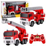 Camión de bomberos RC con escalera giratoria 660° de Lean toys