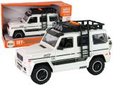 Coche todoterreno blanco a pilas