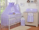 Juego de Cuna 5 piezas My Sweet Baby con Mosquitera Corazones