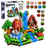 Bloques magnéticos de colores vibrantes y diseño pixelado