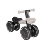 Correpasillos infantil Kikkaboo Blinky marfil de aluminio, vista frontal con ruedas luminosas