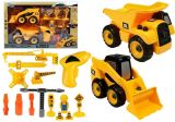 Set de Construcción con Excavadora, Camión y Grúa
