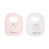 Set de 2 baberos de rizo Kikkaboo Hippo Dreams