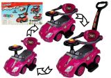 Cochecito de empuje para niños 3 en 1 color rosa