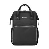 Bolsa de mamá Kikkaboo Siena Negro & Plata 2025