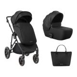 Carrito de bebé 2en1 Thea Negro Kikkaboo - Versatilidad y Estilo