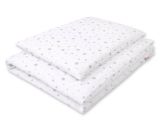 Juego de Cama de Algodón My Sweet Baby - Estrellas Grises para Bebé