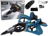 Avión de Combate R/C Azul Oscuro para Niños