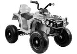 Vehículo eléctrico Quad BDM0906 con ruedas Pumped - Blanco