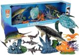 Juego de Figuras de Animales Marinos con Elementos Móviles