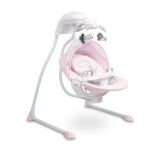Hamaca eléctrica Raffi Rosa Caretero con asiento rotatorio.