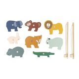 Juego de pesca de madera Trixie para bebés - Diversión educativa