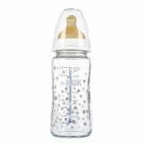 Biberón de vidrio Nuk First Choice+ 240ml con indicador de temperatura