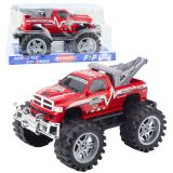 Vehículo de rescate todoterreno con tracción trasera, rojo 27cm