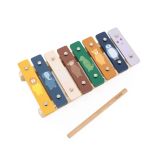 Xilófono de madera Trixie para bebés - Juguete musical colorido