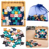 Rompecabezas de Madera Gatos Educativo 62 Piezas