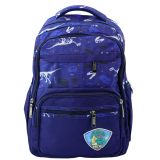 Mochila Escolar con Motivo de Dinosaurio y T-Rex Azul Marino 20L