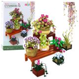 Set de construcción Cymbidium flores en macetas 1446 piezas LEAN Toys