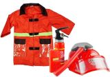 Disfraz de bombero con accesorios de Lean toys