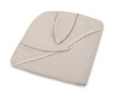 Capa de baño para bebé Sensillo beige 110x110 cm en algodón waffle, vista extendida