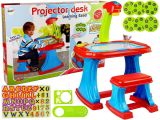 Mesa Educativa con Proyector y Silla para Dibujo