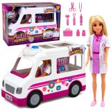 Muñeca Doctora Anlily con Ambulancia y Accesorios Médicos