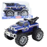 Vehículo de rescate todoterreno con tracción trasera azul 27cm