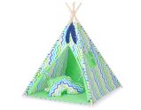 Tienda Tipi My Sweet Baby - Tienda Infantil Chevron Verde-Azul