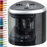 Sacapuntas eléctrico doble Maaleo, ideal para escuela y hogar